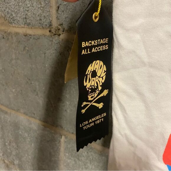 MadeWorn AC/DC The Razor's Edge Tour T-Shirt band concert distressed Revolve S - Picture 8 of 11